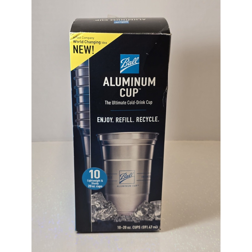 Recyclable Party Cups‎ 20oz 8ct Packs Lot of 10 (2 Missing) Open Box Unused